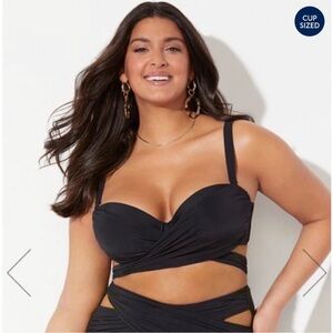 Zephyr Bikini Top w/ underwire 20 D/DD - NWOT